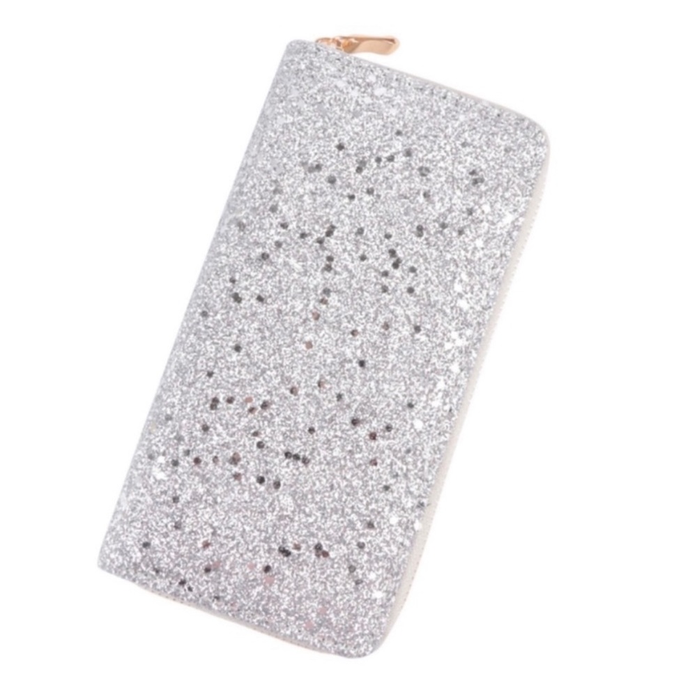💼 Silver Glitter Wallet ~ Fabulous ~ Silver